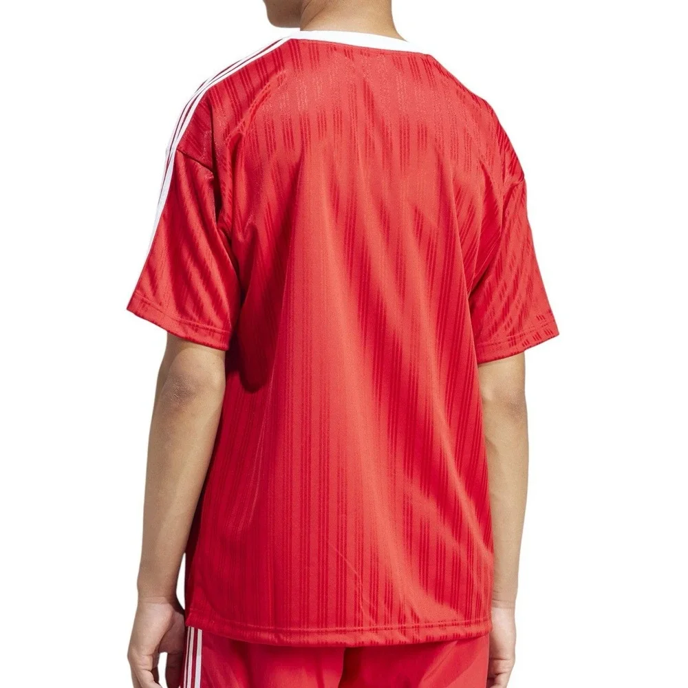 NEW MEN'S ADIDAS ORIGINALS TREFOIL POLY TEE SHIRT SIZE Large RED IM9458‎ Scarlet